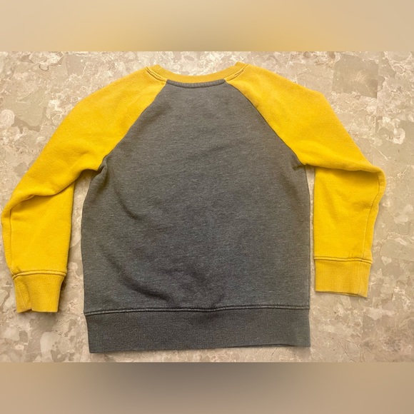 boys Cat & Jack gray/yellow sweatshirt - 5T - Picture 3 of 3
